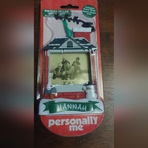 Hannah Christmas Picture Frame Ornament